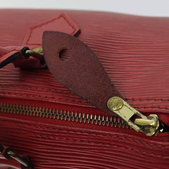 LOUIS VUITTON Epi Speedy 30 Hand Bag Castilian Red M43007 LV Auth 76072 - Picture 10 of 16